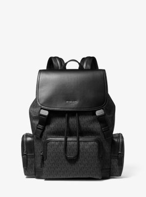 Henry Logo and Leather Backpack Michael Kors