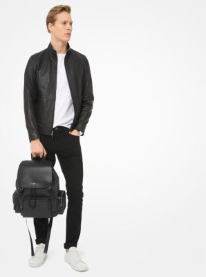 Henry store leather backpack