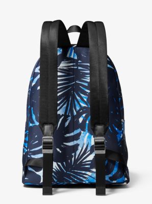 Michael Kors Blue/Black Nylon and Leather Kent Backpack Michael