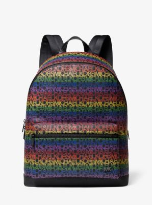Jet Set Rainbow Logo Print Backpack 