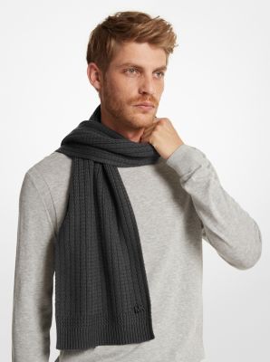 Écharpe en tricot texturé