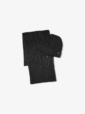 Michael kors beanie and scarf set on sale