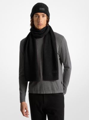 Ribbed Knit Beanie Hat and Scarf Set image number 1