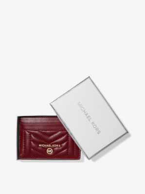 michael kors card holder red