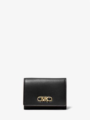 Gucci Black Calfskin Leather Envelope Pocket Card Holder Wallet