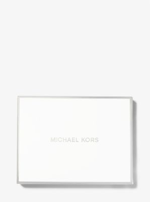 Small Pebbled Leather Chain Card Case