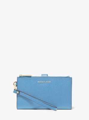 michael kors pebbled leather smartphone wristlet