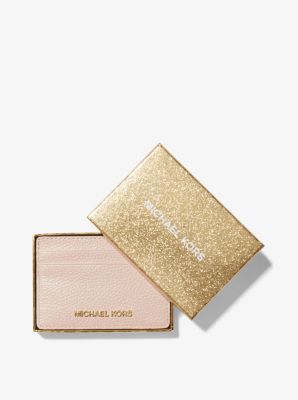 Porte-cartes en cuir grainé