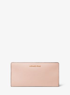 Large Crossgrain Leather Slim Wallet | Michael Kors