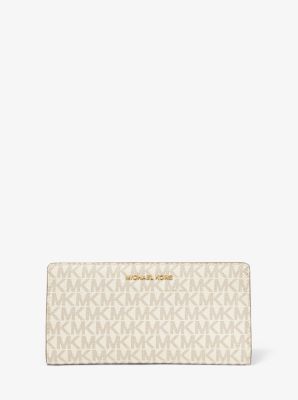 michael michael kors logo slim wallet