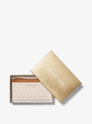 Large Logo and Leather Card Case