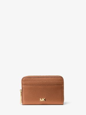 small pebbled leather wallet michael kors