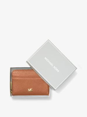 small pebbled leather wallet michael kors