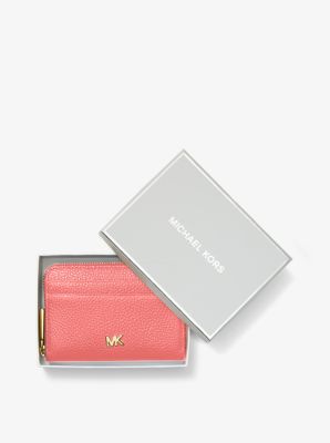 small pebbled leather wallet michael kors