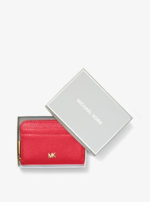 michael kors red leather wallet