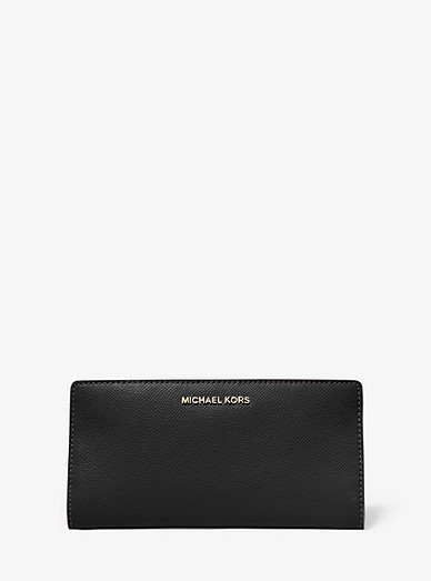 Large Crossgrain Leather Wallet | Michael Kors