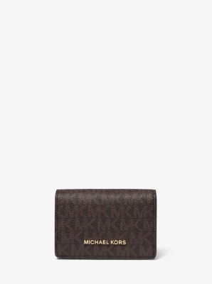 Jet Set Small Logo and Leather Wallet | Michael Kors