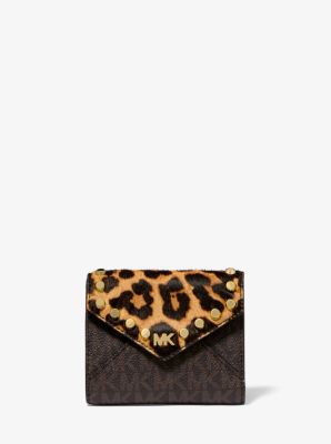 michael kors leopard print wallet