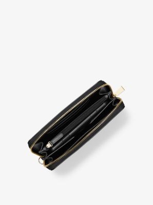 large leather smartphone wristlet