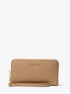 Large Crossgrain Leather Smartphone Wristlet image number 0