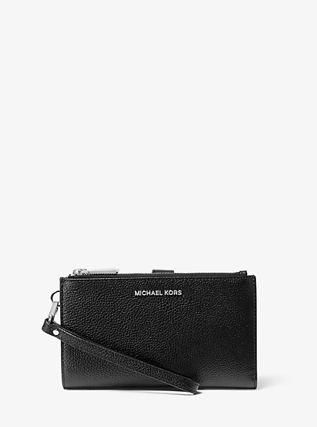 MK Adele Leather Smartphone Wallet - Black - Michael Kors