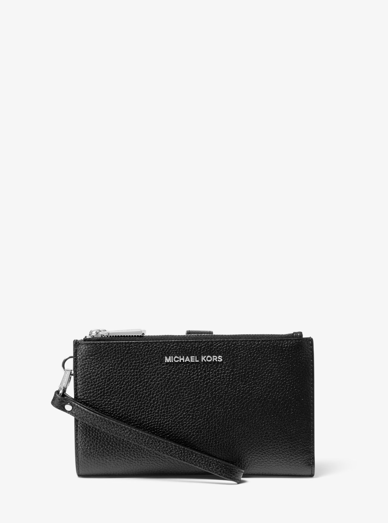 MK Adele Leather Smartphone Wallet - Black - Michael Kors