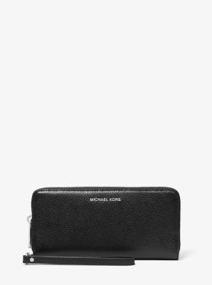 michael michael kors leather continental wristlet