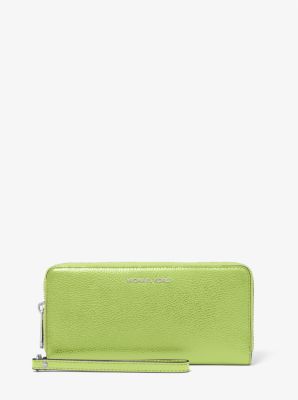 Lime green deals michael kors wallet