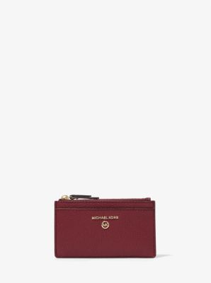 Small Pebbled Leather Card Case image number 0