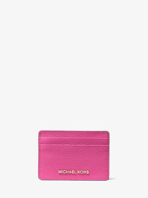 Pebbled Leather Card Case | Michael Kors