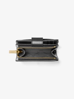 Michael kors small pebbled leather wallet best sale