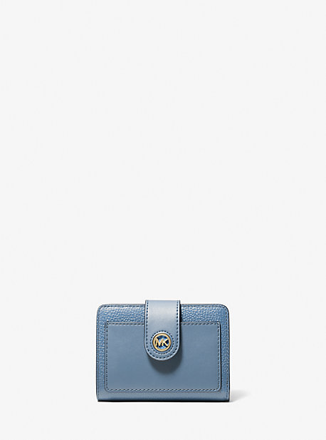 MK Small Leather Wallet - French Blue - Michael Kors