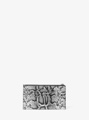 Empire Large Snake Embossed Leather Card Case