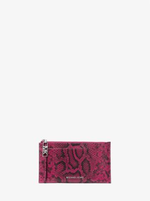 Empire Large Snake Embossed Leather Card Case image number 0