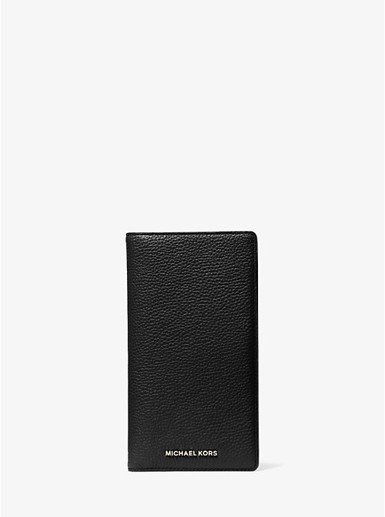 Pebbled Leather Passport Wallet image number 0