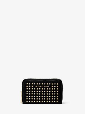 Small Studded Leather Wallet Michael Kors