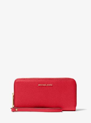 20年★Michael Kors★JET SET TRAVEL LG DOUBLE ZIP WRESTLE Michael Kors Jet Set Travel Double Zip Wristlet - Gold