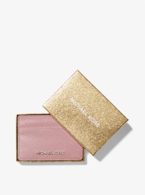 Tarjetero de piel granulada in ROSA REAL | Michael Kors
