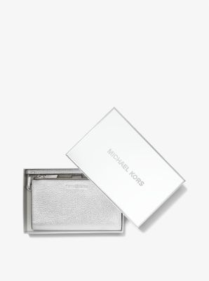 Smartphone-Brieftasche Adele aus Leder in Metallic-Optik