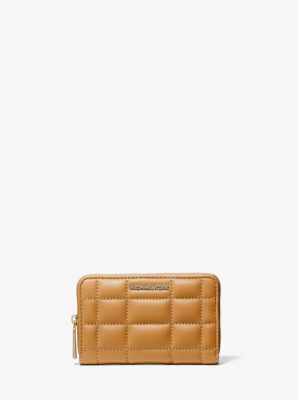 Michael kors small hot sale quilted leather wallet