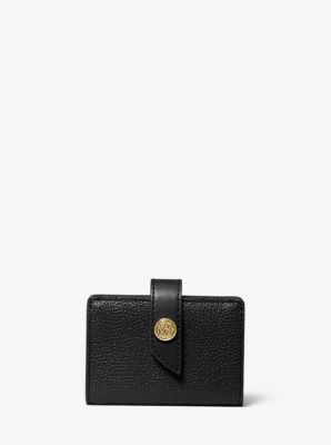 michael kors pebbled leather wallet