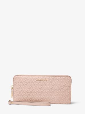 michael michael kors leather continental wristlet