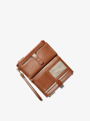 Cartera Adele con bloque de color, logotipo y compartimento para smartphone in POMELO ROSA MULTICOLOR | Michael Kors