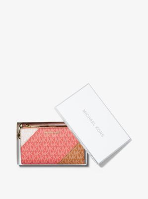 Cartera Adele con bloque de color, logotipo y compartimento para smartphone in POMELO ROSA MULTICOLOR | Michael Kors