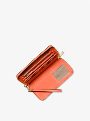 Large Crossgrain Leather Smartphone Wristlet image number 1