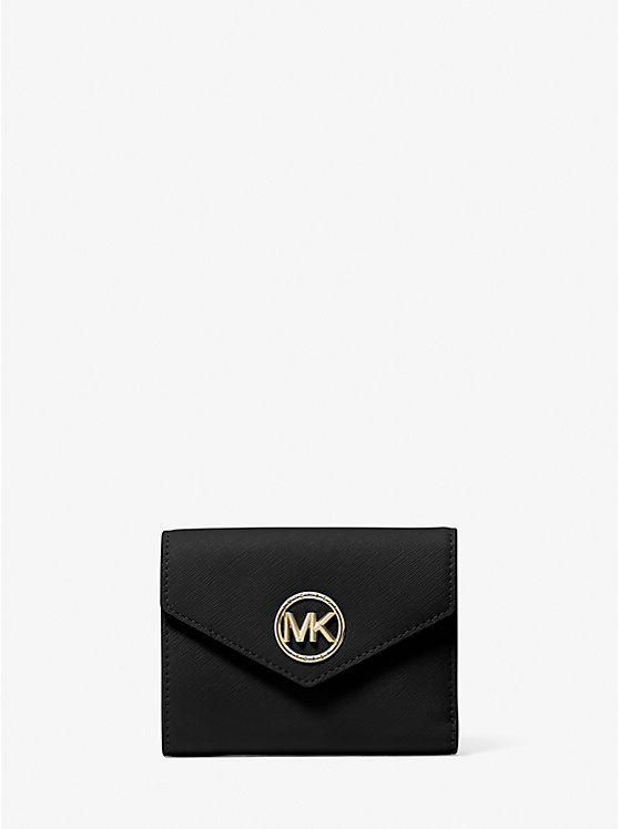 Carmen Medium Saffiano Leather Tri-Fold Envelope Wallet image number 0