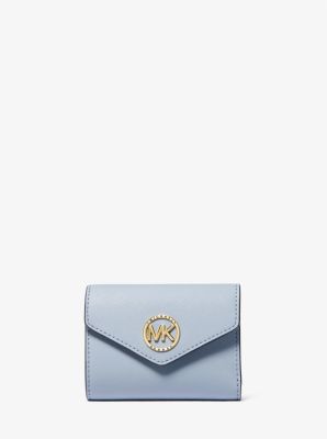 Carmen Medium Saffiano Leather Tri-fold Envelope Wallet | Michael Kors