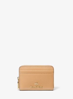 Jet Set Small Pebbled Leather Wallet Michael Kors