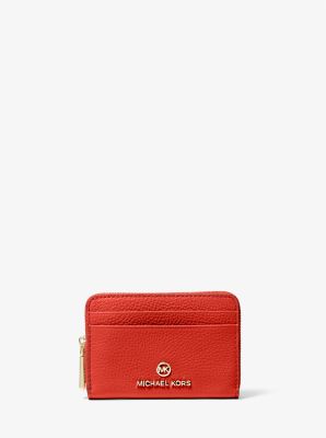 Michael Kors Jet Set Small Logo And Leather Wallet, Wallets, Clothing &  Accessories