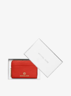 Michael Kors Small Pebbled Leather Wallet In Red | ModeSens